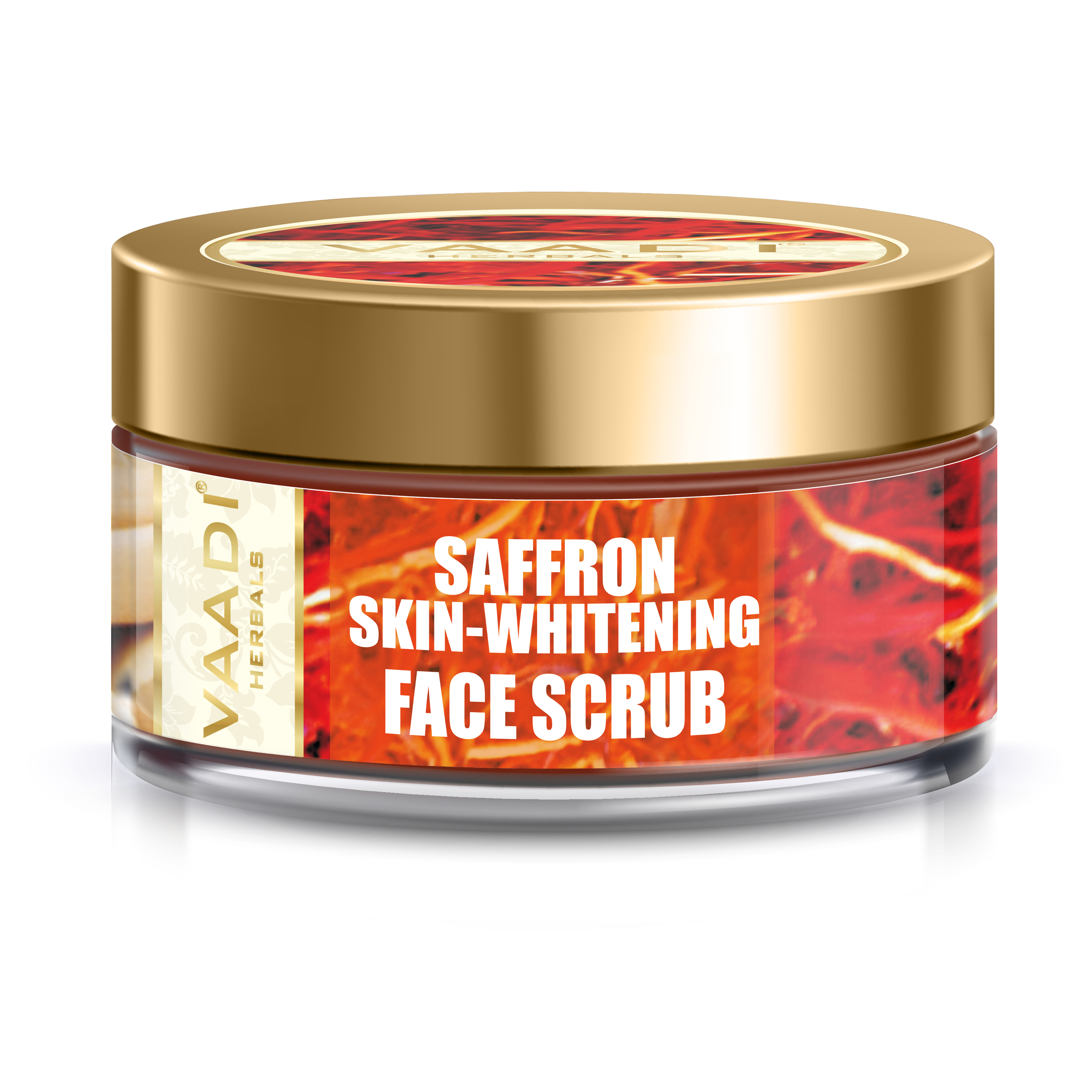 Saffron Skin-Whitening Face Scrub - Walnut Scrub & Cinnamon Oil