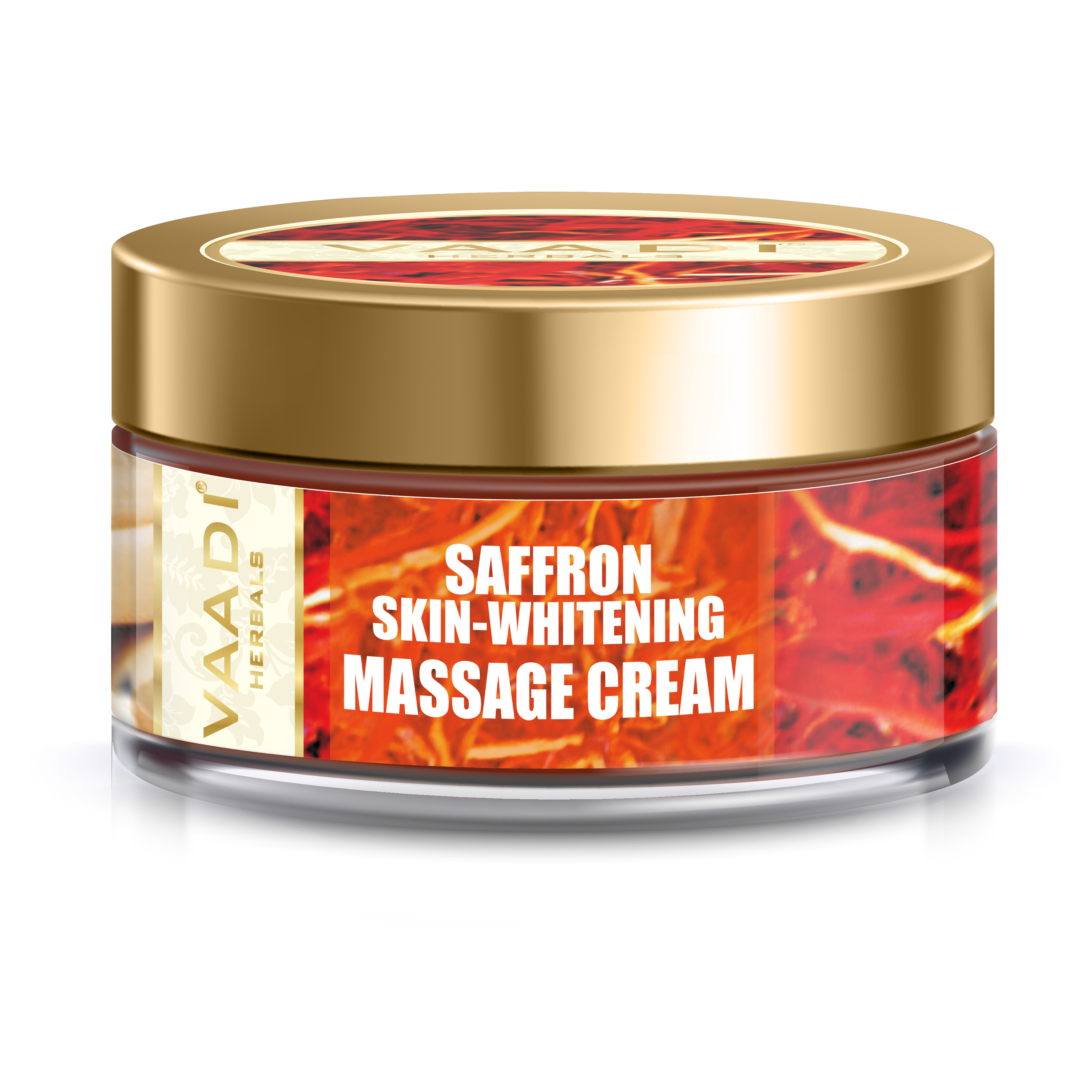 Saffron Skin-Whitening Massage Cream - Basil Oil & Shea Butter