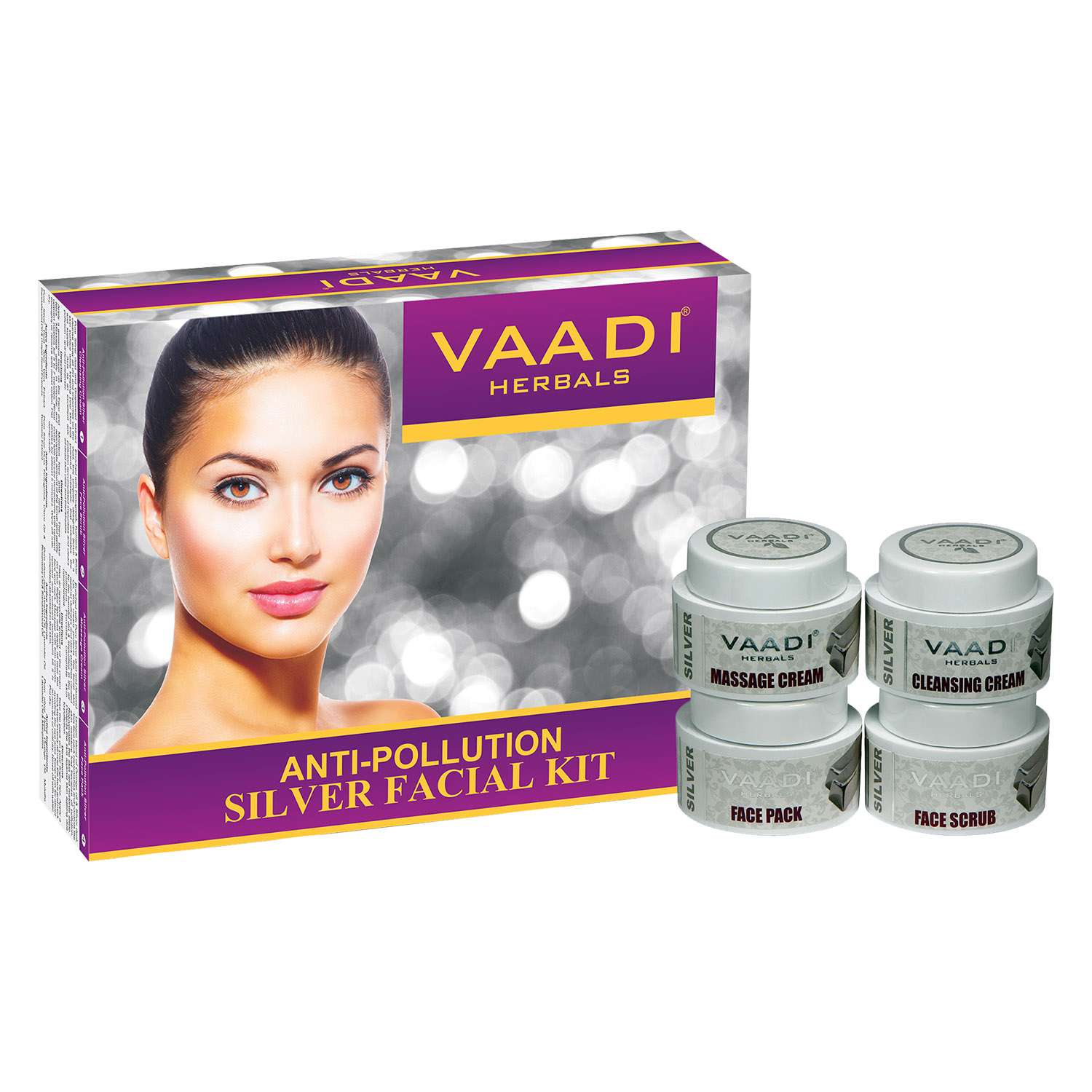 Silver Facial Kit - Pure Silver Dust, Rosemary & Lavender Oil, Sandalwood Paste