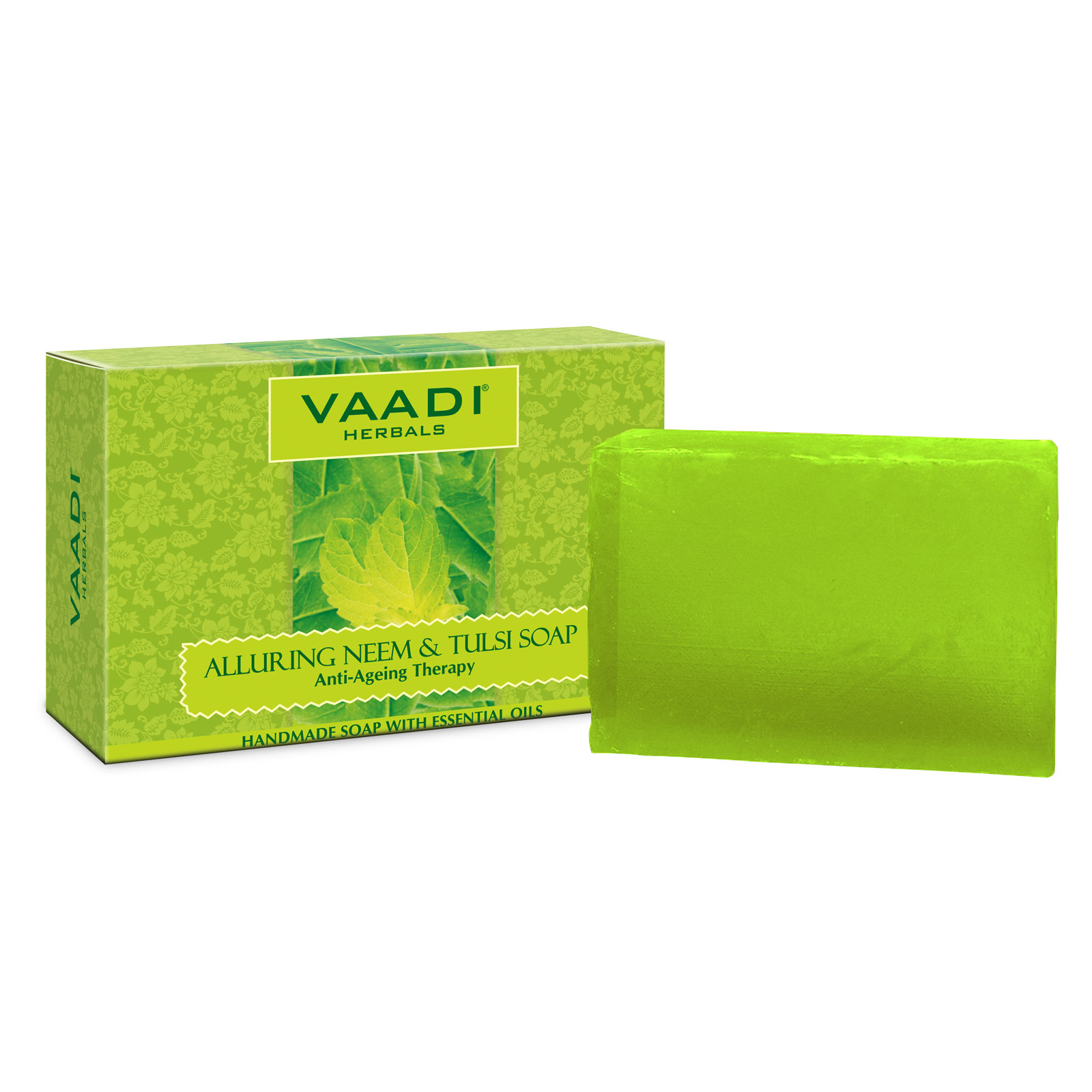 Alluring Neem-Tulsi Soap with Vitamin E & Tea Tree Oil