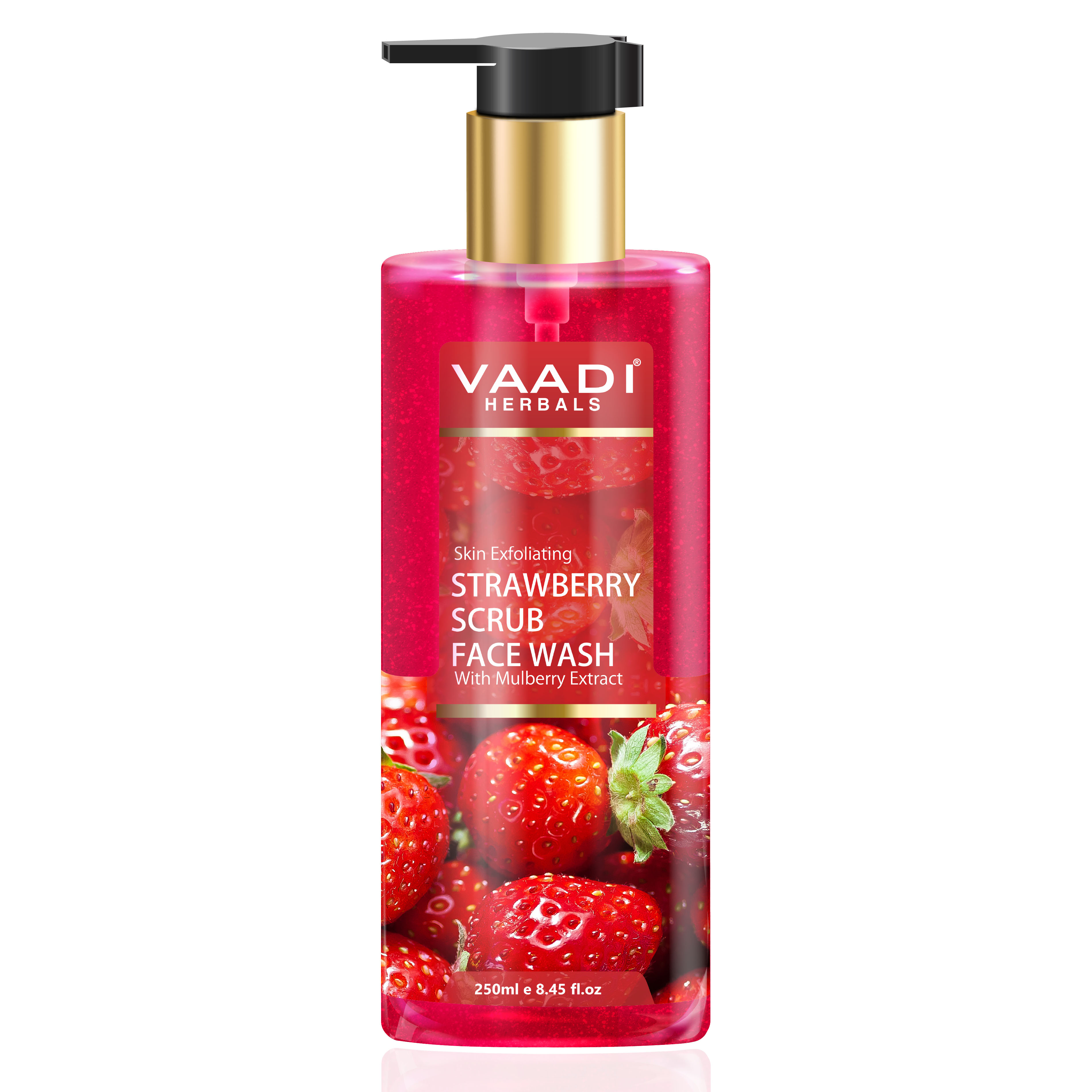 Strawberry Scrub Face Wash With Mulberry Extract